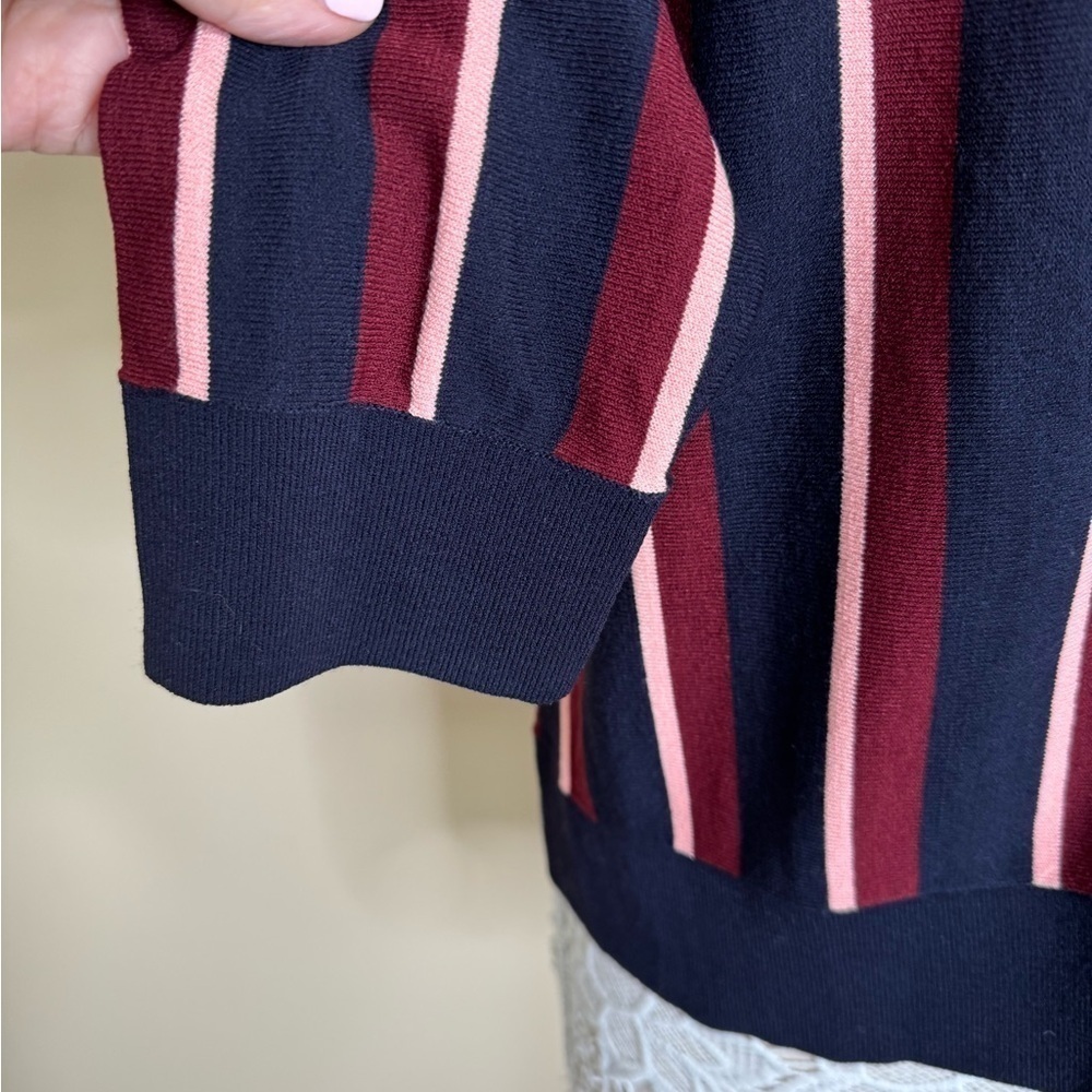 NWT Ann Taylor Button Front Striped Cardigan Mult… - image 5